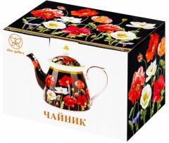 Чайник заварочный «Маки на черном» - Фото 4