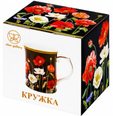 Кружка «Маки на черном» - Фото 5