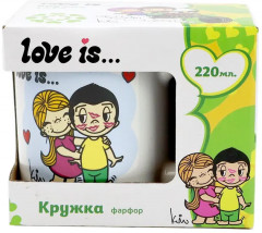 Кружка в подарочной упаковке «Love is...» - Фото 4