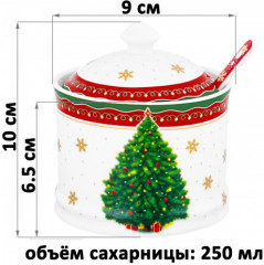 Сахарница с ложкой «Новогодняя елка» - Фото 4