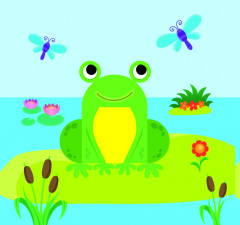 Конструктор из наклеек для малышей «Веселые животные» - Фото 1