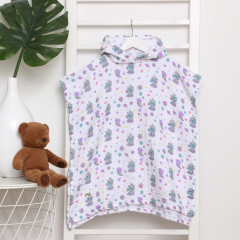 Пончо муслиновое детское «Единороги» - Фото 3