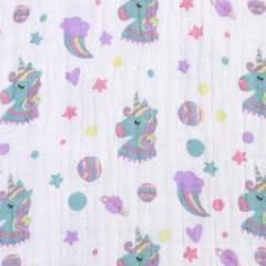 Пончо муслиновое детское «Единороги» - Фото 5