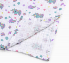 Пончо муслиновое детское «Единороги» - Фото 6