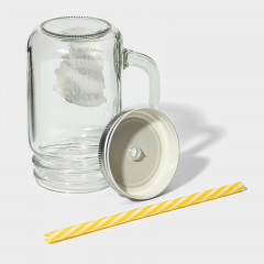 Кружка с крышкой и трубочкой «Вино» - Фото 5