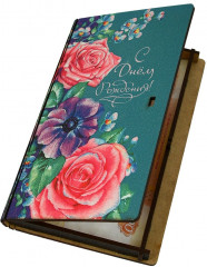 Конверт подарочный «С Днём рождения! Цветы» - Фото 2