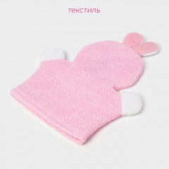 Мочалка-варежка детская «Зайка» - Фото 2