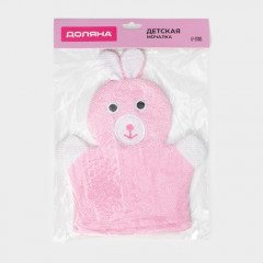 Мочалка-варежка детская «Зайка» - Фото 6