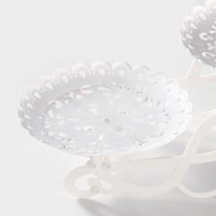 Блюдо сервировочное двухъярусное «Кружево» - Фото 3