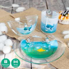 Набор детской посуды «Ловись большая и малая» - Фото 1