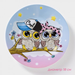 Набор детской посуды «Совы тинейджеры» - Фото 6