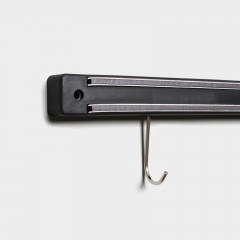 Держатель для ножей магнитный с крючками - Фото 4