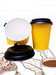 Набор стаканов для холодных и горячих напитков с крышкой - Фото 1