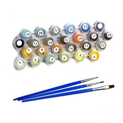 Набор для раскрашивания по номерам на холсте «К. Разумов. Маленькая художница» (40×50 см) - Фото 2