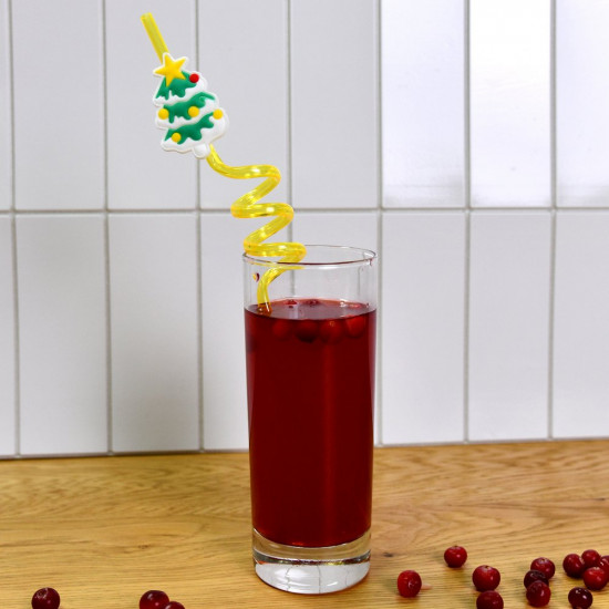 Набор трубочек для коктейля «Новогодние игрушки»