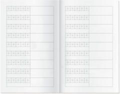 Тетрадь для записи иероглифов «Девушка с веером» - Фото 2