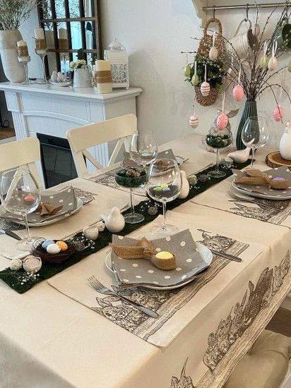 Комплект салфеток сервировочных «Горох»