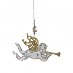 Украшение ёлочное «Ангел с трубой блеск» - Фото 2