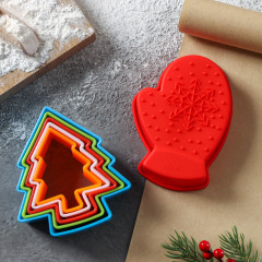 Набор форм для печенья новогодний - Фото 1
