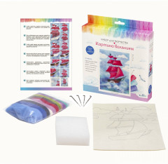 Набор для творчества «Картина валянием. Алые паруса» - Фото 1