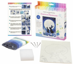 Набор для творчества «Картина валянием. Полуночная встреча» - Фото 1