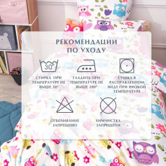 Комплект постельного белья «Funny owls» - Фото 15