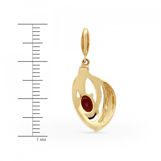 Подвеска из золота с гранатом