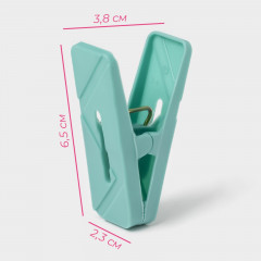 Набор прищепок бельевых с бельевой веревкой - Фото 2