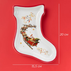 Тарелка «Сани Деда Мороза» - Фото 1