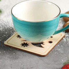 Подставка под горячее «Ёлочка и снежинки» - Фото 2