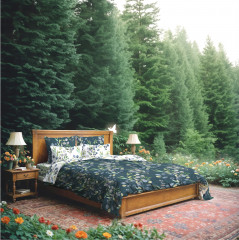 Комплект постельного белья «Rainy garden» - Фото 2