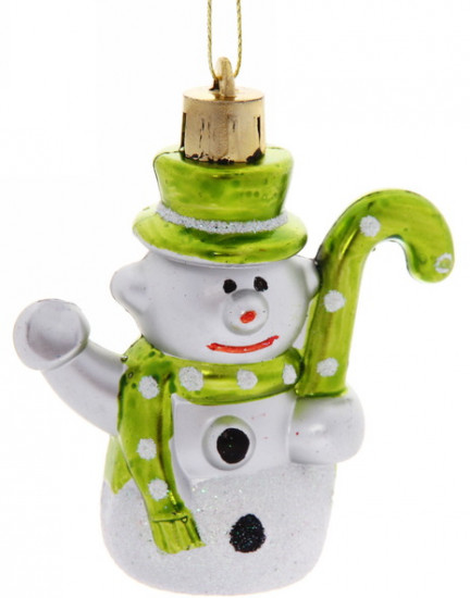 Набор игрушек ёлочных «Снеговички с посохом»