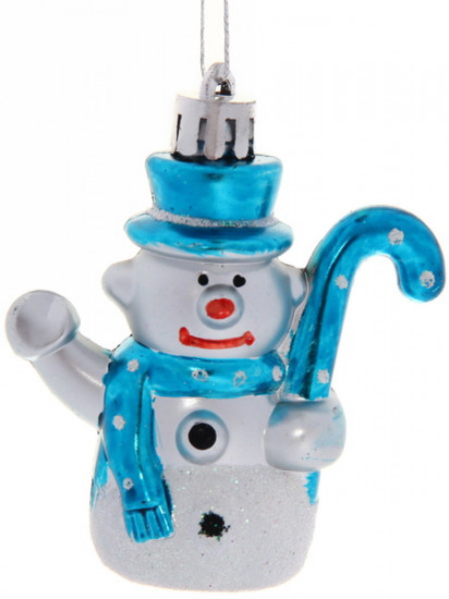 Набор игрушек ёлочных «Снеговички с посохом»