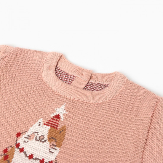 Джемпер для девочек Зимний котик