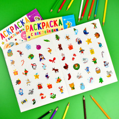Раскраска с наклейками «С Новым годом» - Фото 3
