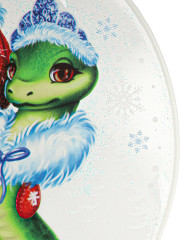 Наклейка для окон декоративная «Змейка и снеговик» - Фото 1