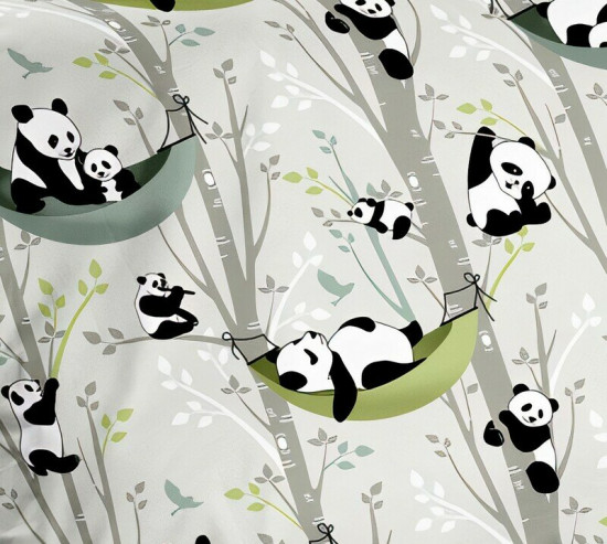 Комплект постельного белья «Веселые панды»