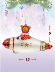 Набор игрушек ёлочных «Космонавтика» - Фото 3
