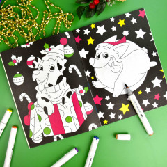 Раскраска неоновая «Новый год» - Фото 1