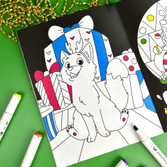 Раскраска неоновая «Новый год» - Фото 2