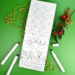 Раскраска для скетчмаркеров «Новый год» - Фото 2