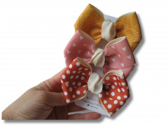 Набор бантов для волос ручной работы - Фото 2