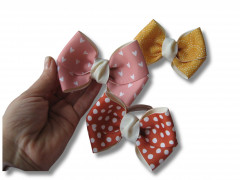 Набор бантов для волос ручной работы - Фото 4