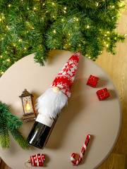 Украшение на бутылку «Праздничный гномик» - Фото 9