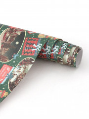 Набор упаковочной бумаги новогодней - Фото 2