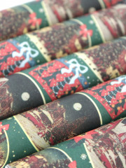 Набор упаковочной бумаги новогодней - Фото 3