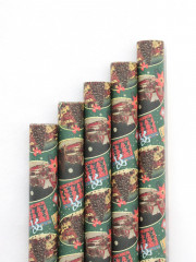 Набор упаковочной бумаги новогодней - Фото 4