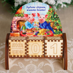 Вечный календарь «Хрюши за столом» - Фото 2