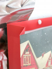 Пакет подарочный новогодний с ручками - Фото 4