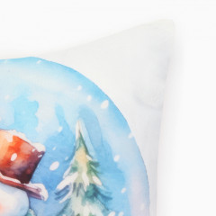 Чехол на подушку «Снеговик» - Фото 1